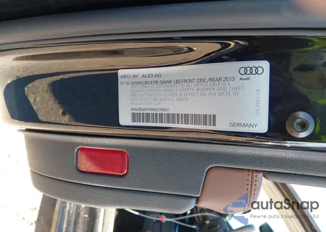 2019 Audi A4 45 Premium из США, поврежденный, VIN WAUENAF49KA039641